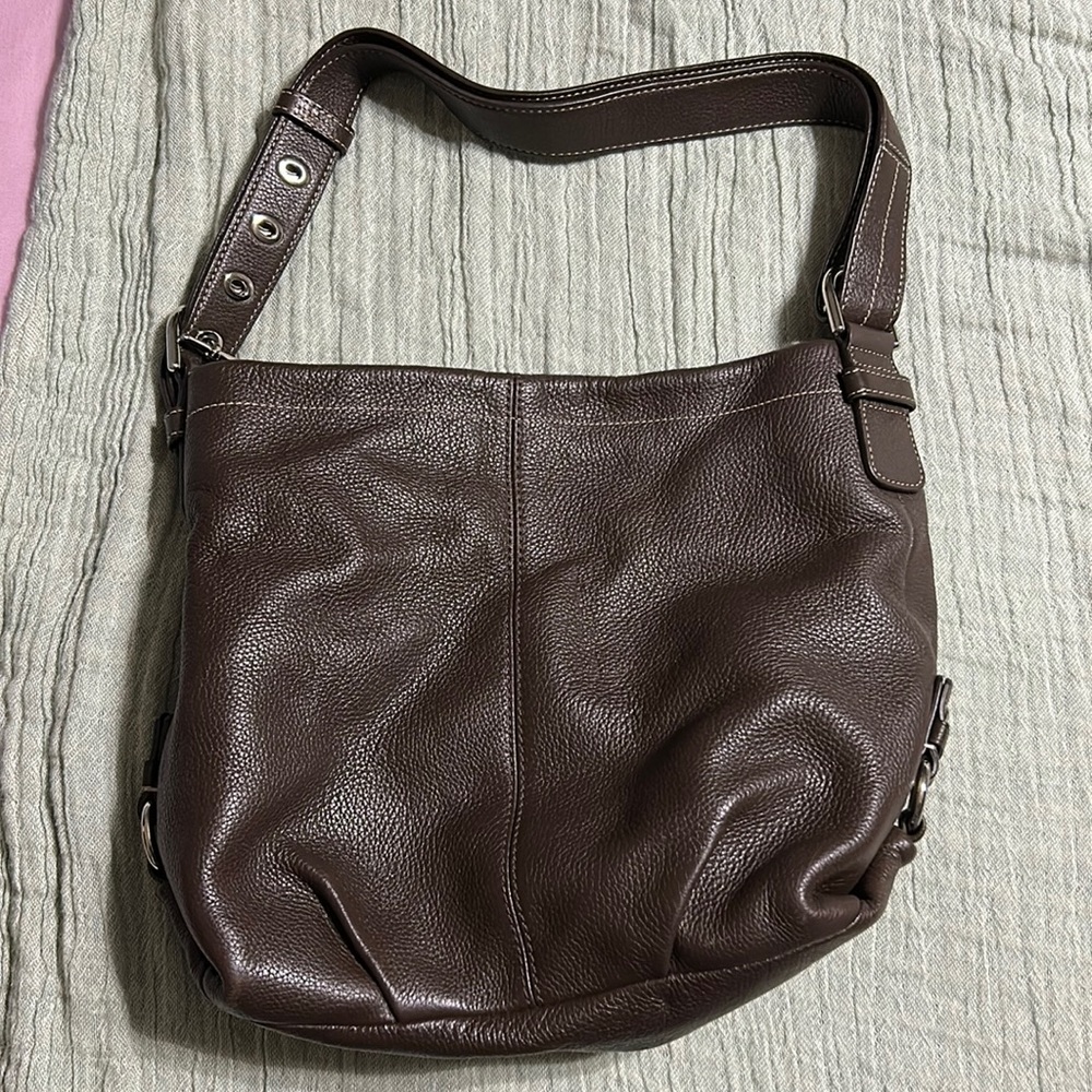 Brown Leather Coach Purse